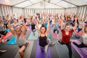 Sabine auf dem Yoga Summit in Innsbruck